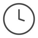 Icon showing a clock