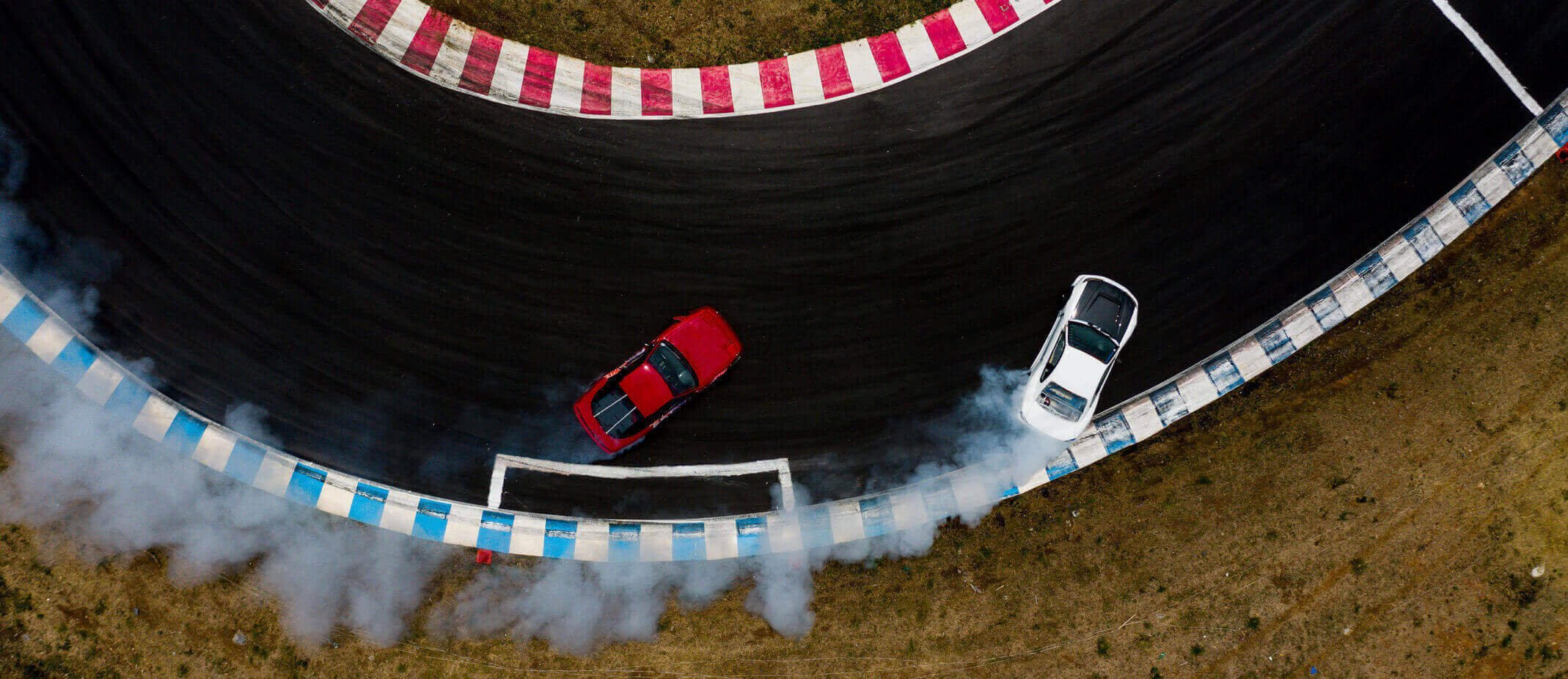 Image showing race cars on a track